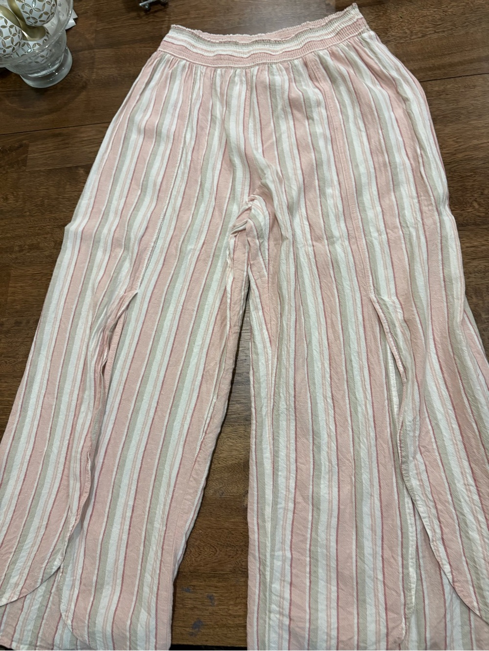 Land & Sea Linen Blend Beach Pants Sz XL. Flowy.